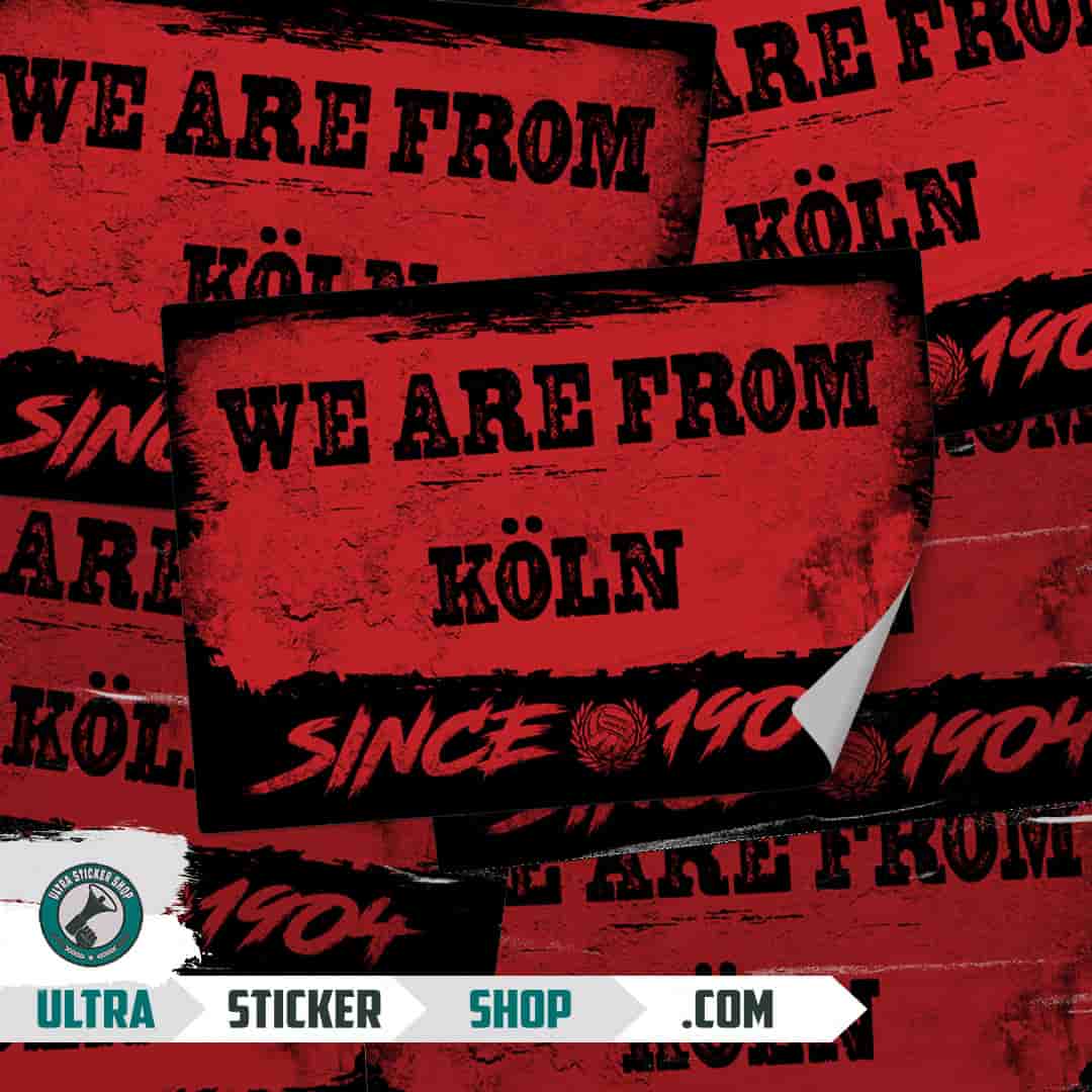 We are from Köln since 1904 Aufkleber