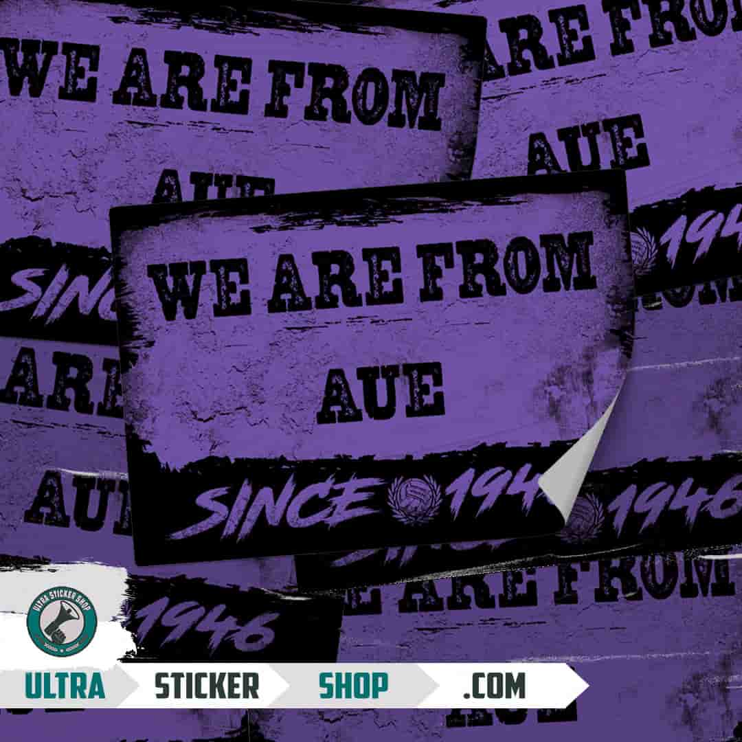 We are from Aue since 1946 Aufkleber