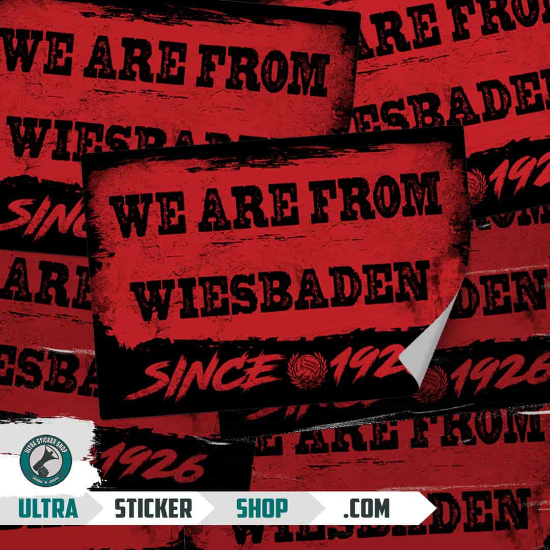 We are from Wiesbaden since 1926 Aufkleber