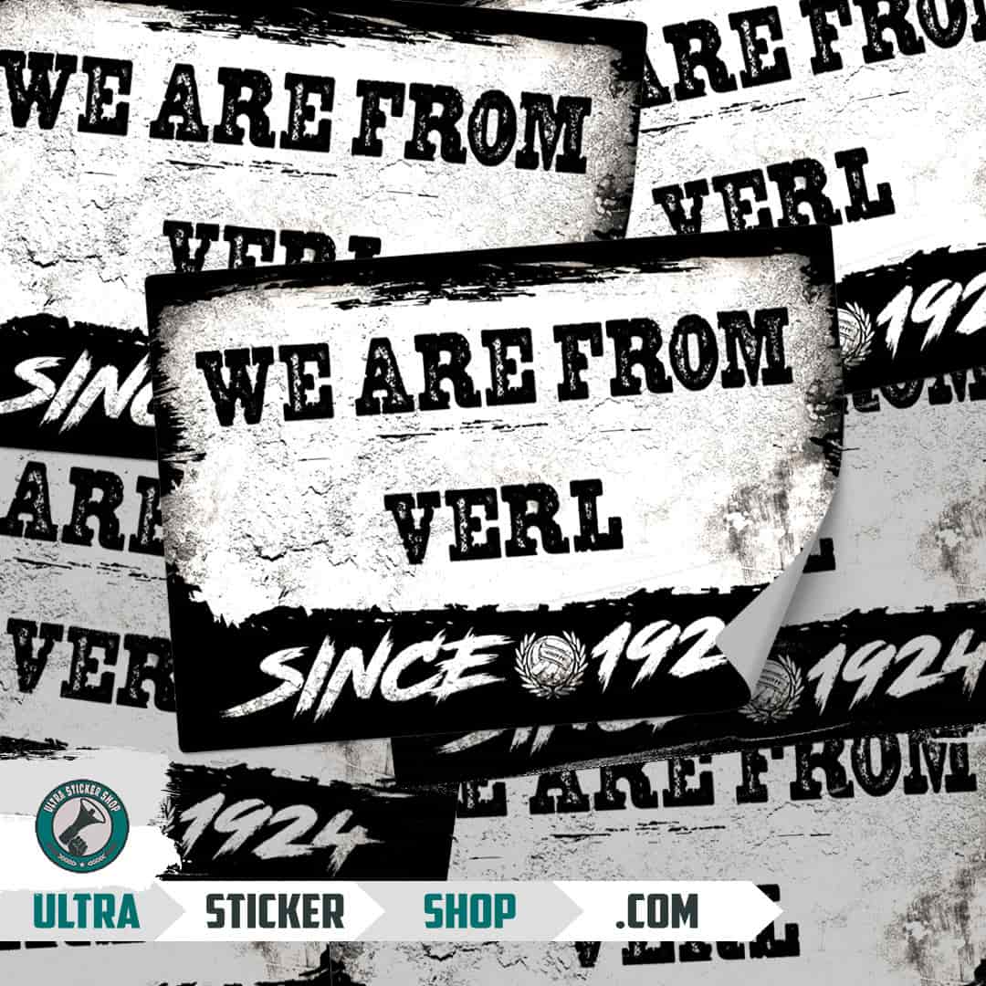 We are from Verl since 1924 Aufkleber