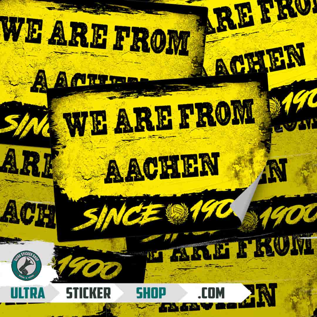 We are from Aachen since 1900 Aufkleber