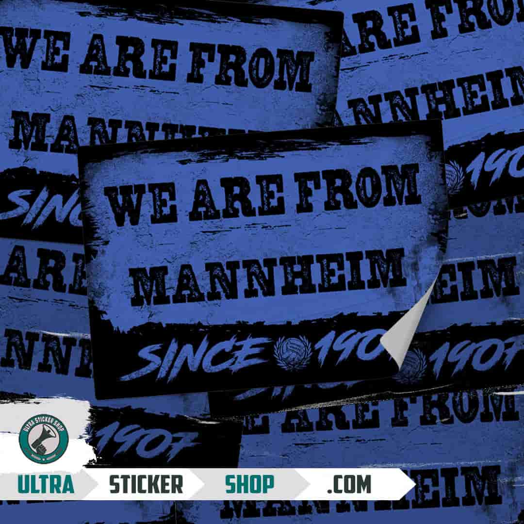 We are from Mannheim since 1907 Aufkleber