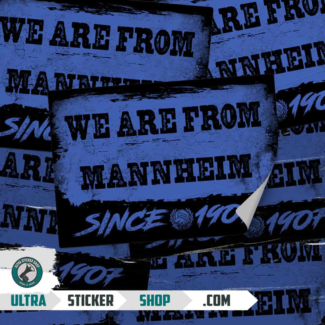 We are from Mannheim since 1907 Aufkleber