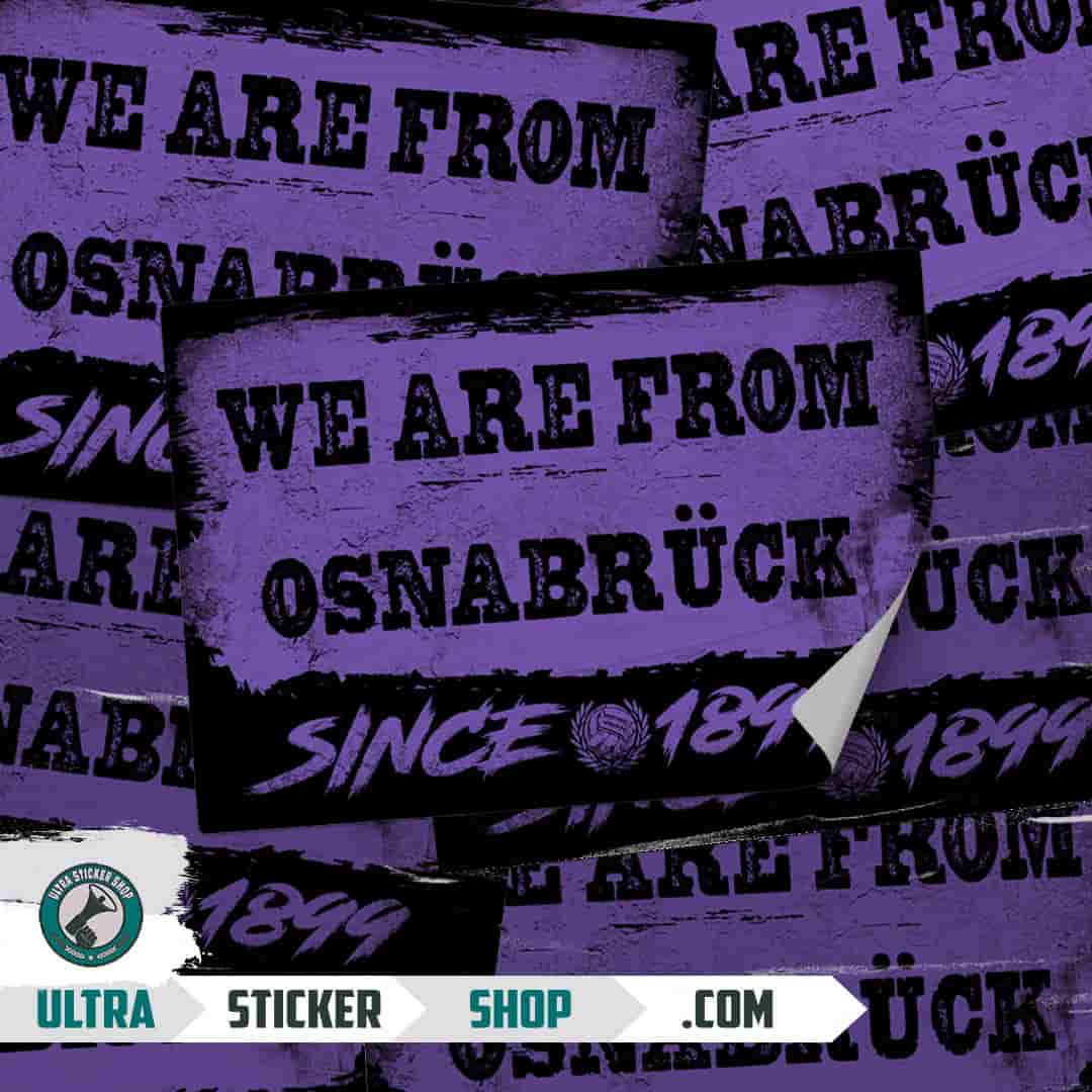 We are from Osnabrück since 1899 Aufkleber