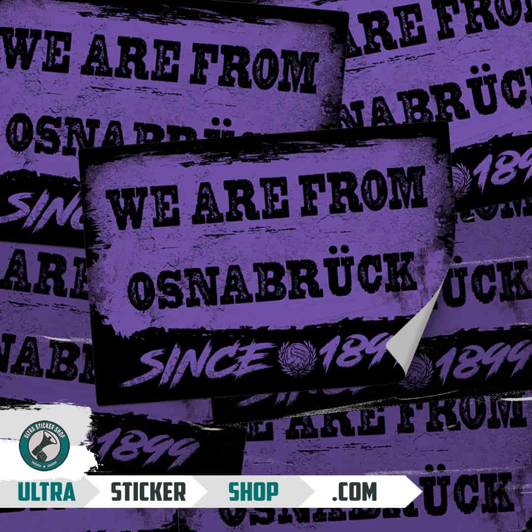 We are from Osnabrück since 1899 Aufkleber