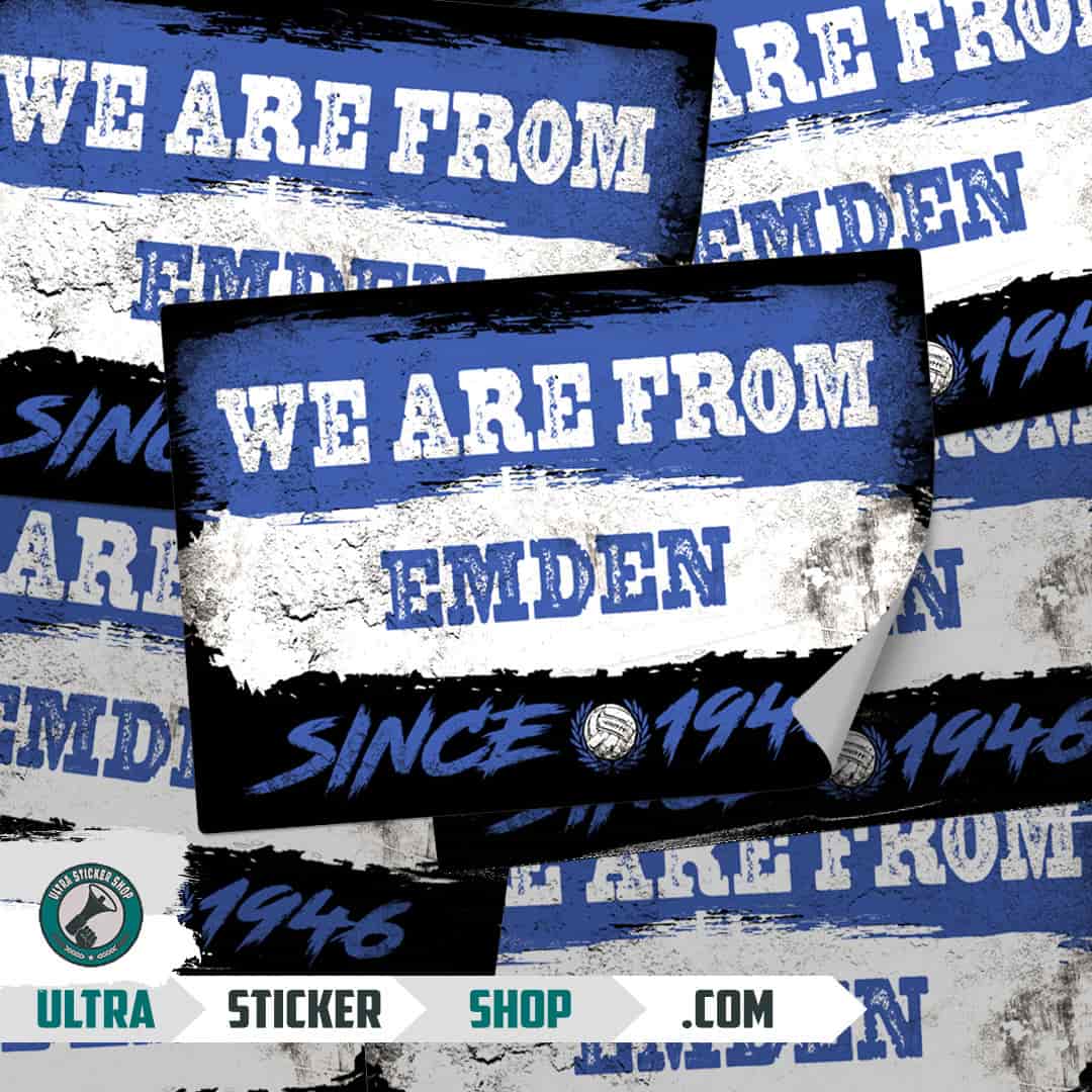 We are from Emden since 1946 Aufkleber