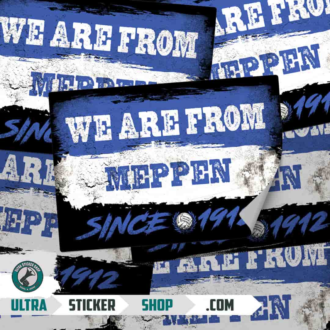 We are from Meppen since 1912 Aufkleber
