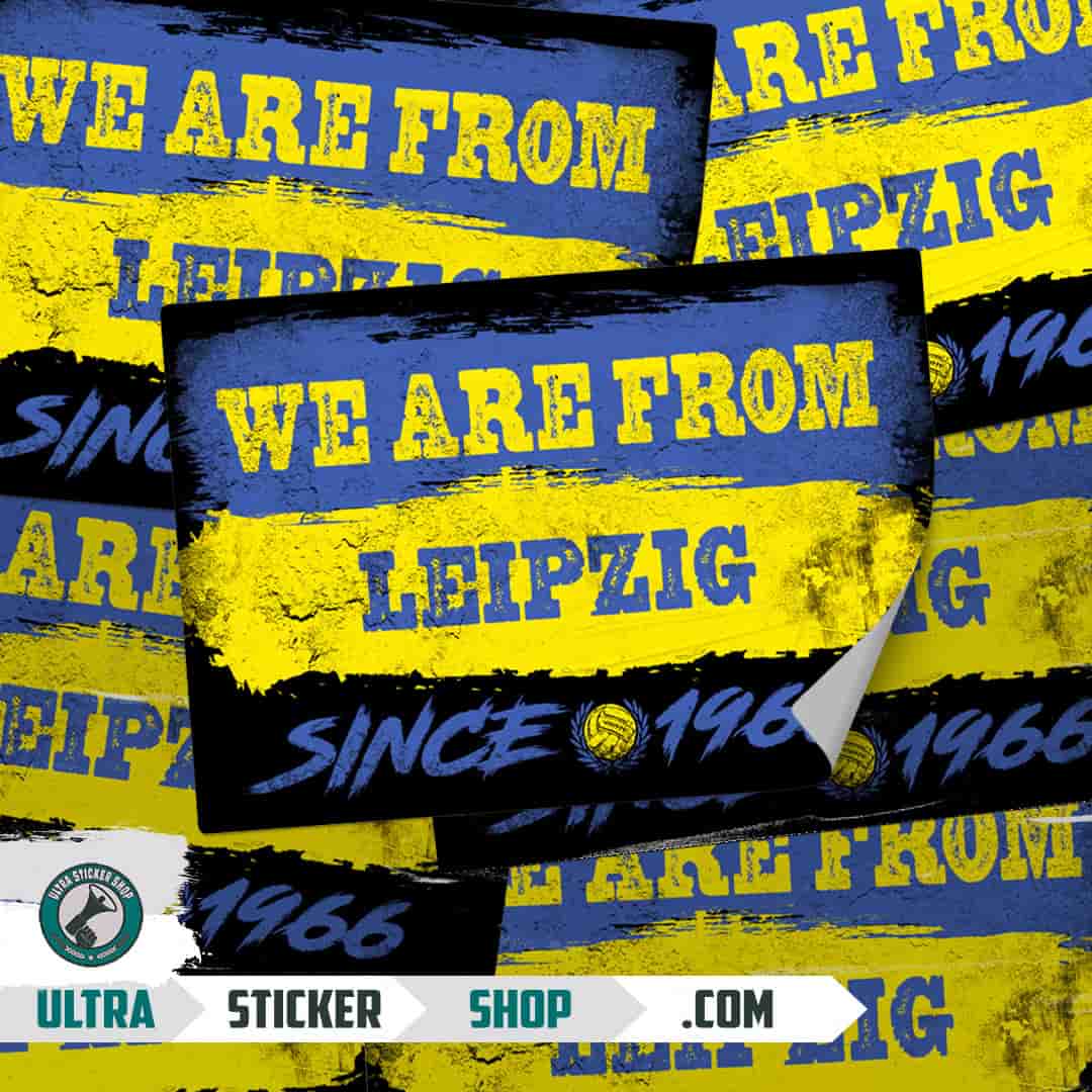 We are from Leipzig since 1966 Aufkleber