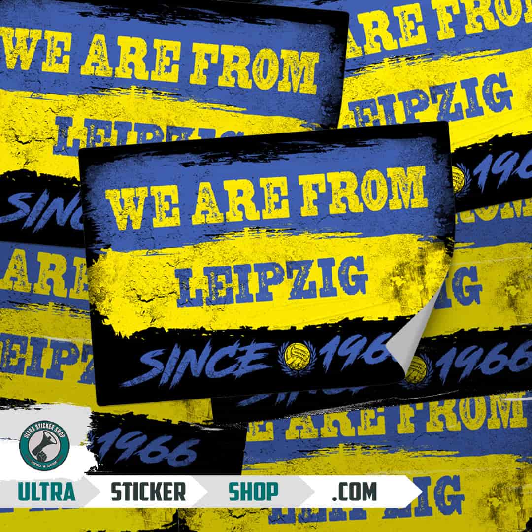 We are from Leipzig since 1966 Aufkleber