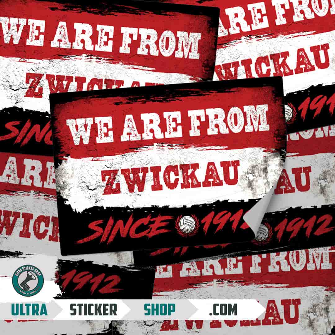 We are from Zwickau since 1912 Aufkleber