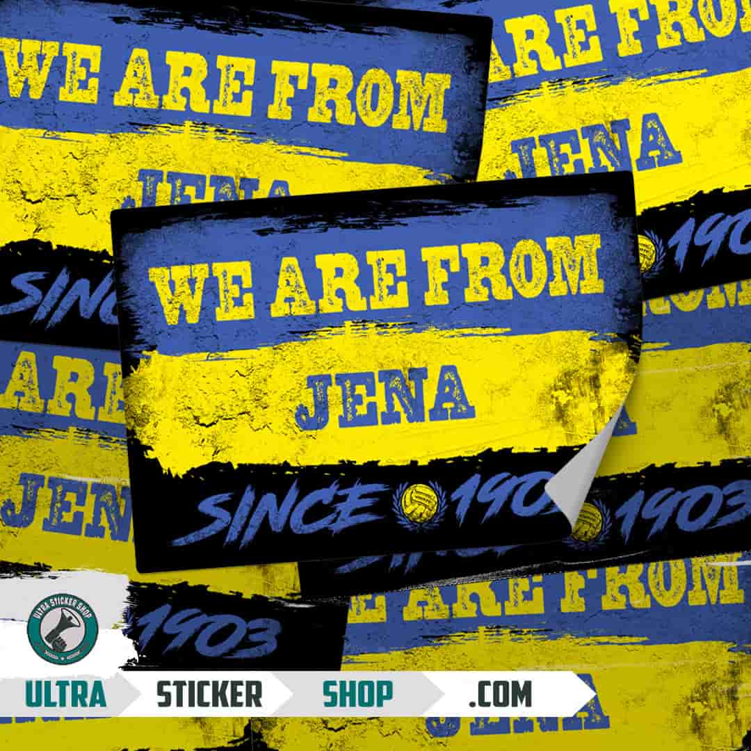 We are from Jena since 1903 Aufkleber