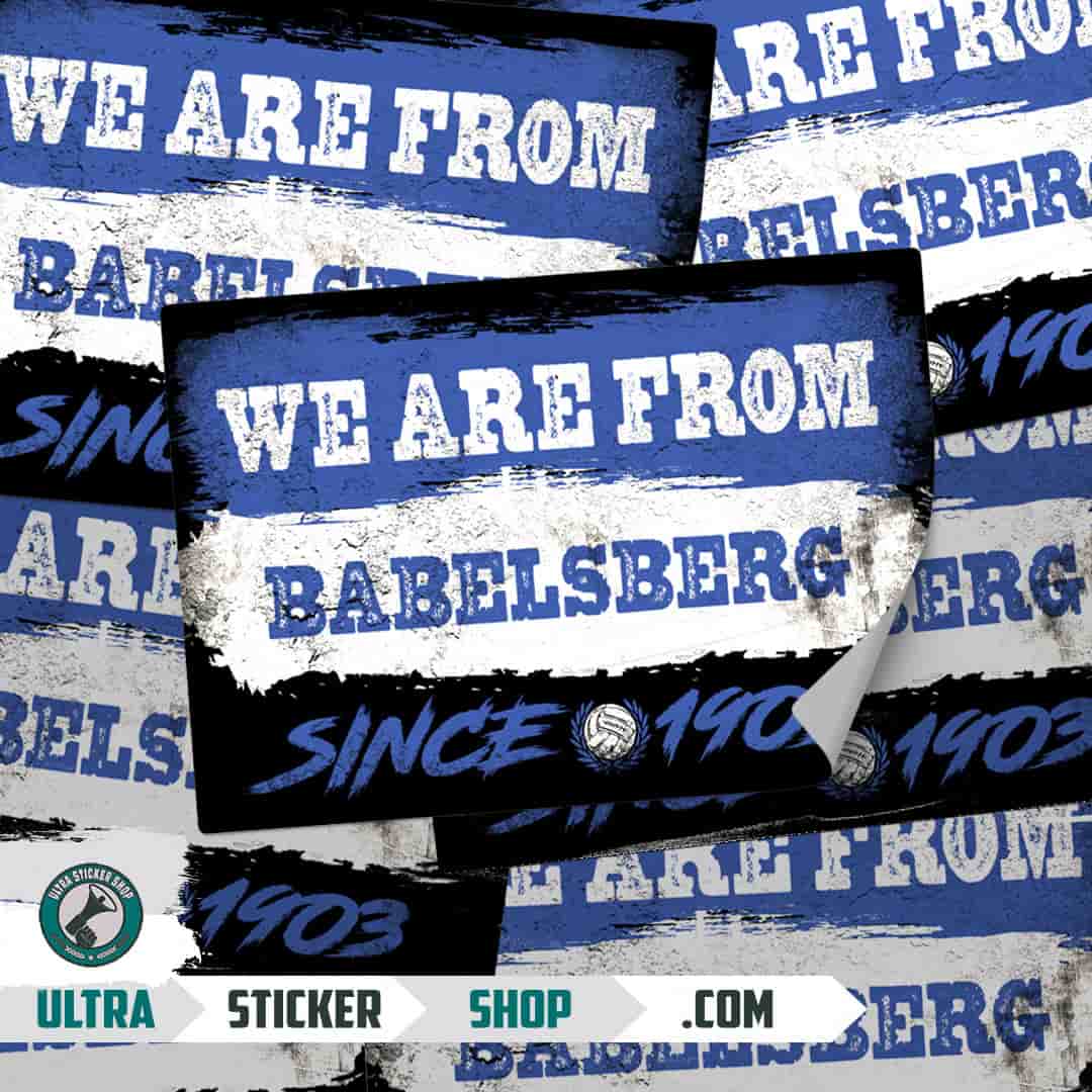 We are from Babelsberg since 1903 Aufkleber