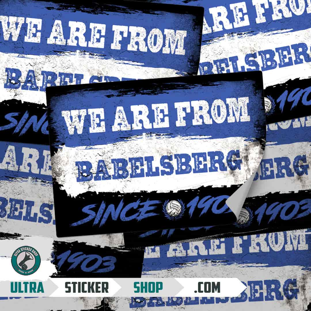 We are from Babelsberg since 1903 Aufkleber