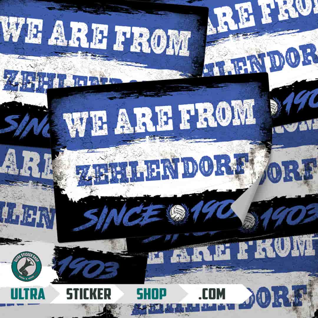 We are from Zehlendorf since 1903 Aufkleber