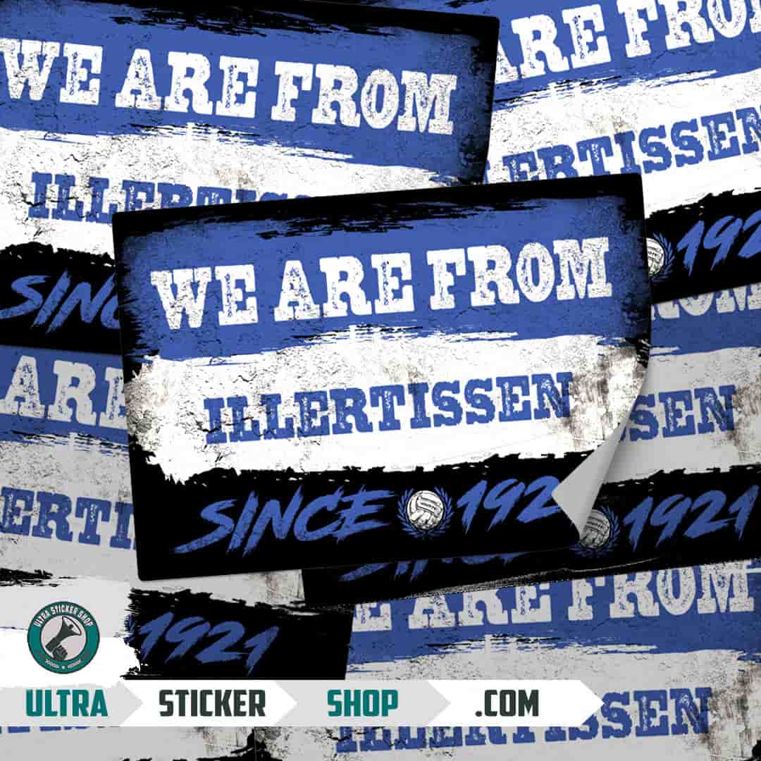 We are from Illertissen since 1921 Aufkleber