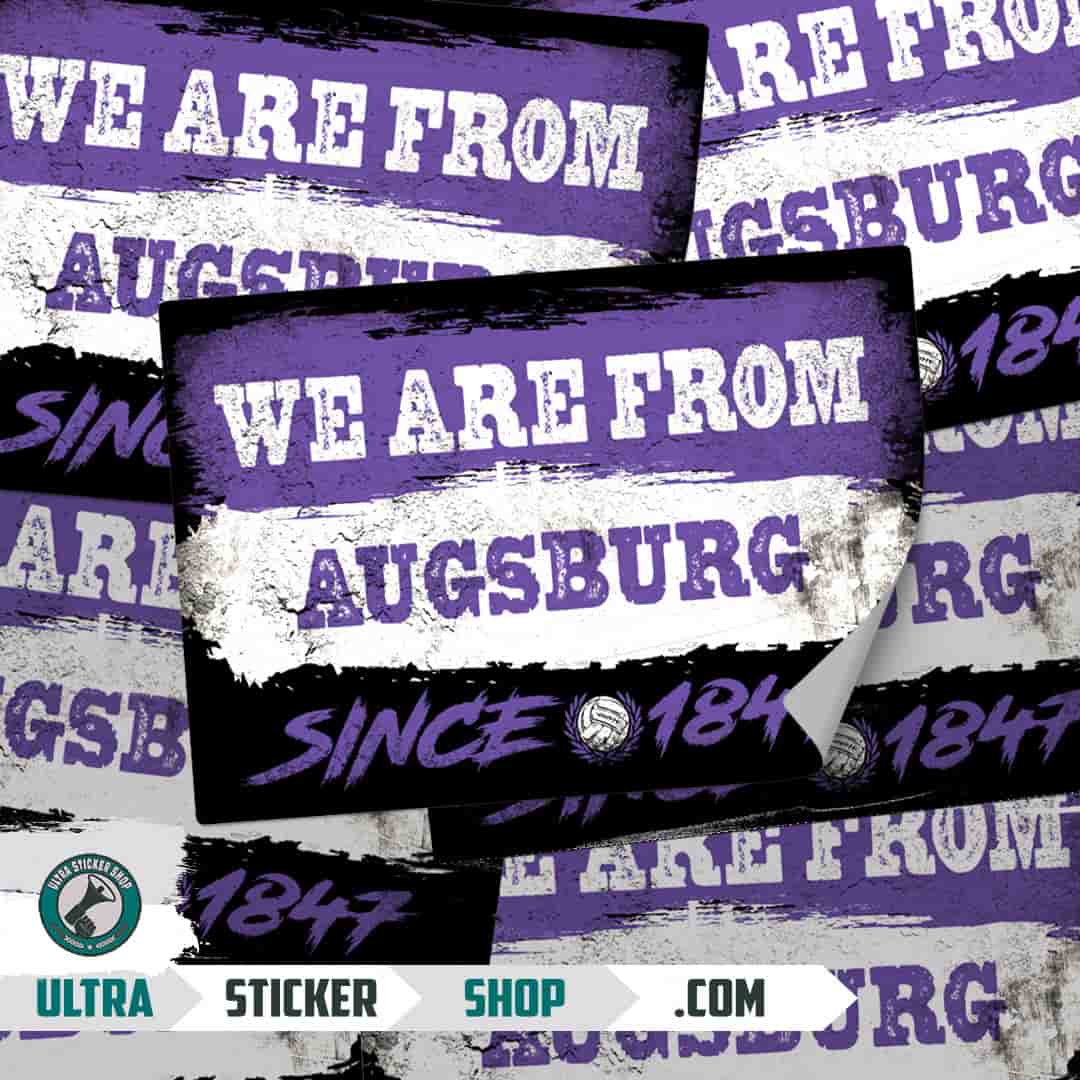 We are from Augsburg since 1847 Aufkleber