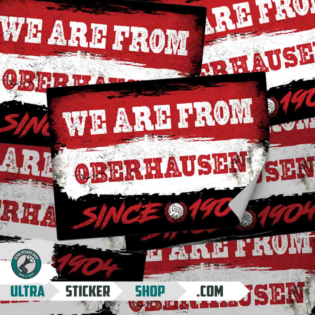 We are from Oberhausen since 1904 Aufkleber