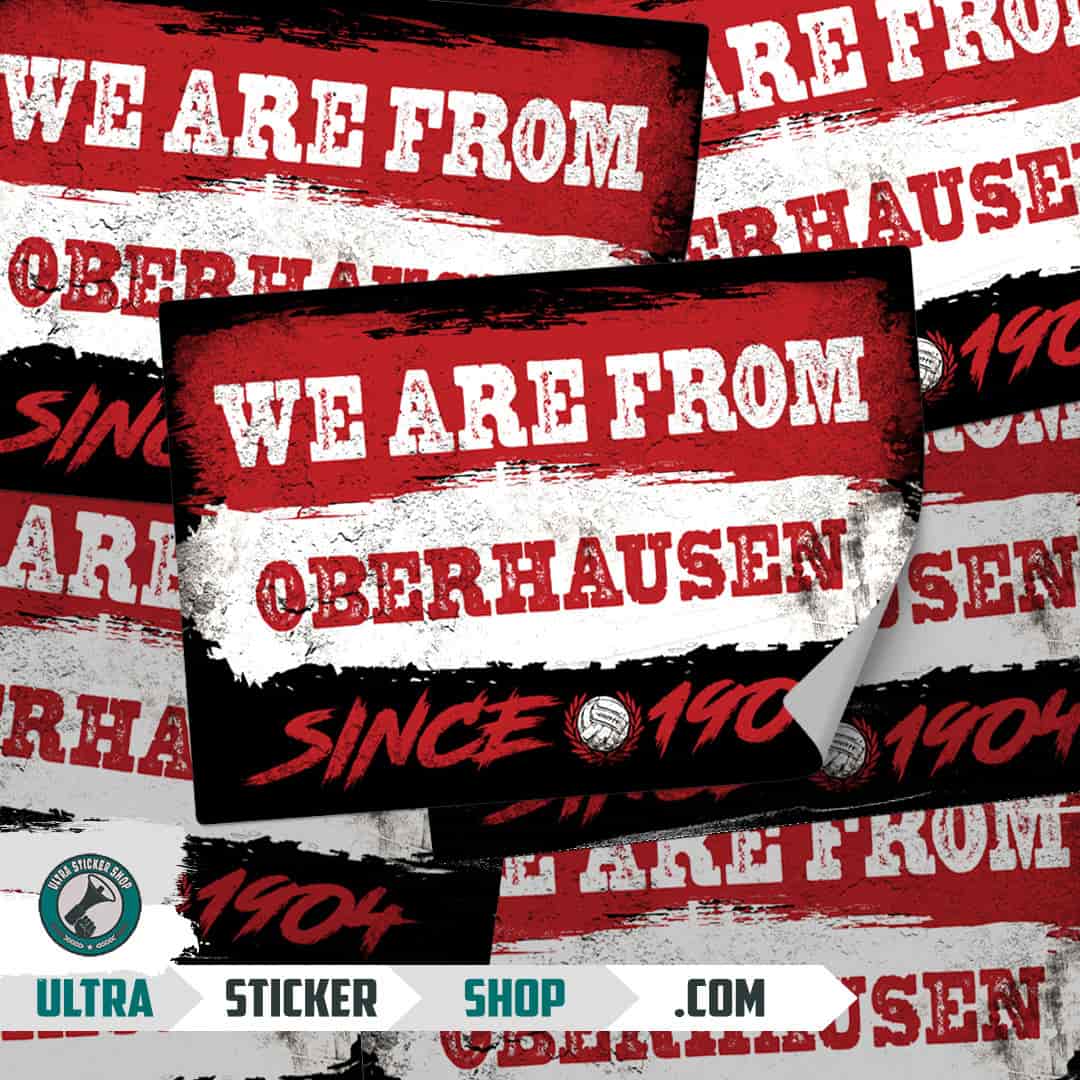 We are from Oberhausen since 1904 Aufkleber