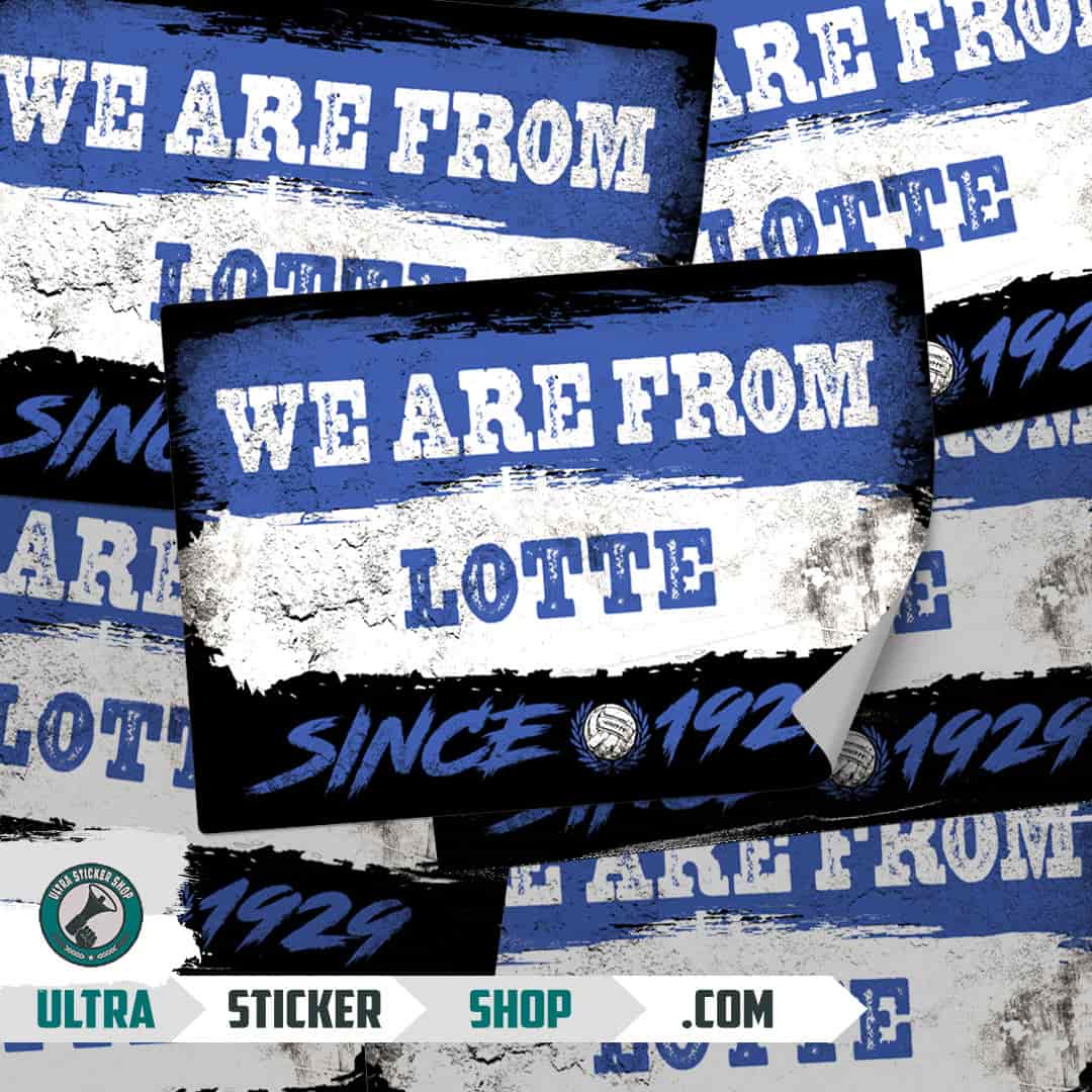 We are from Lotte since 1929 Aufkleber