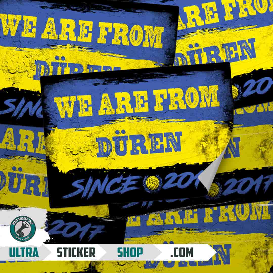 We are from Düren since 2017 Aufkleber