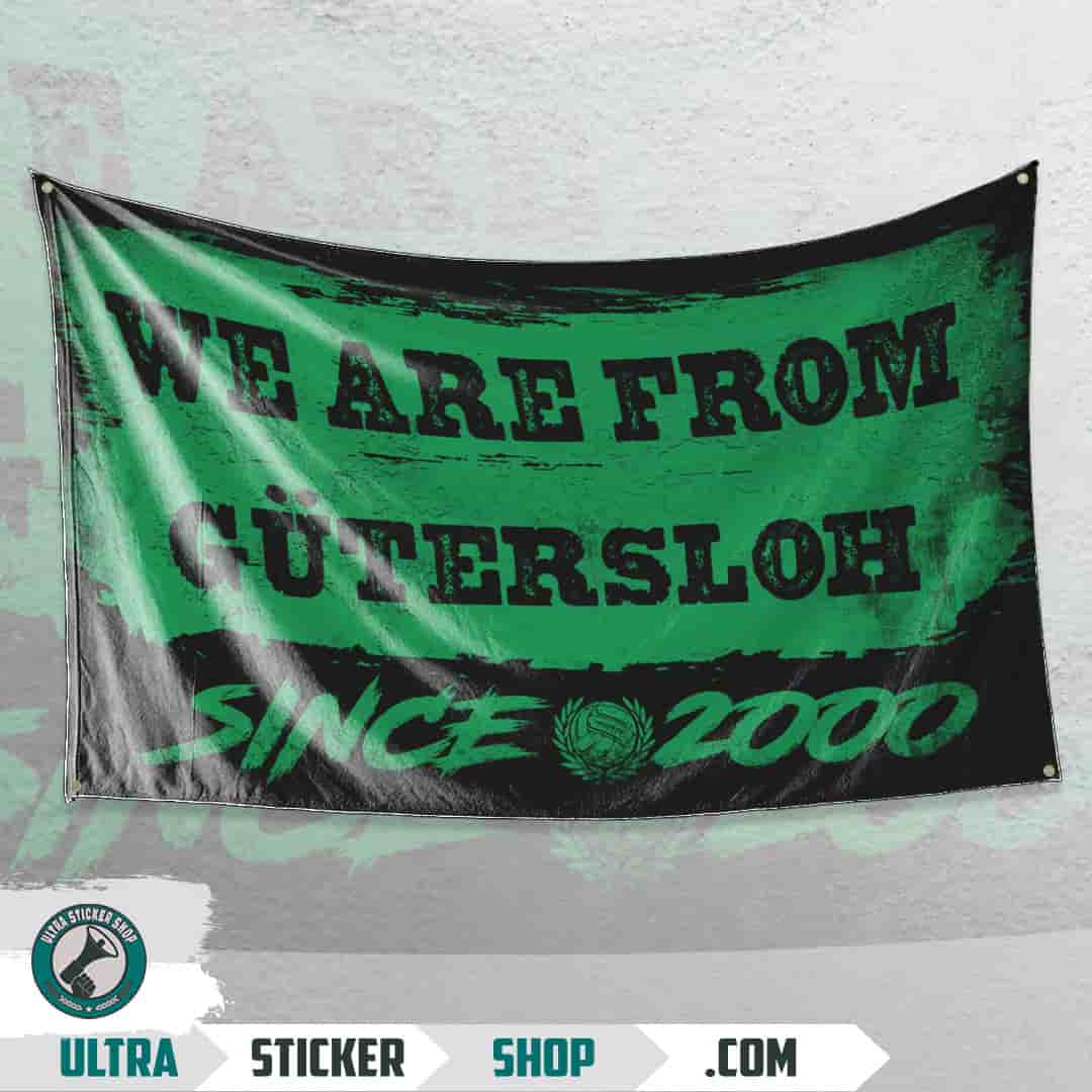 We are from Gütersloh since 2000 Flagge