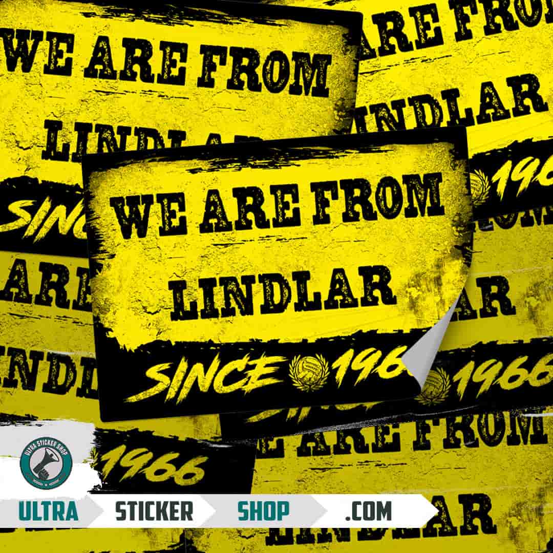 We are from Lindlar since 1966 Aufkleber