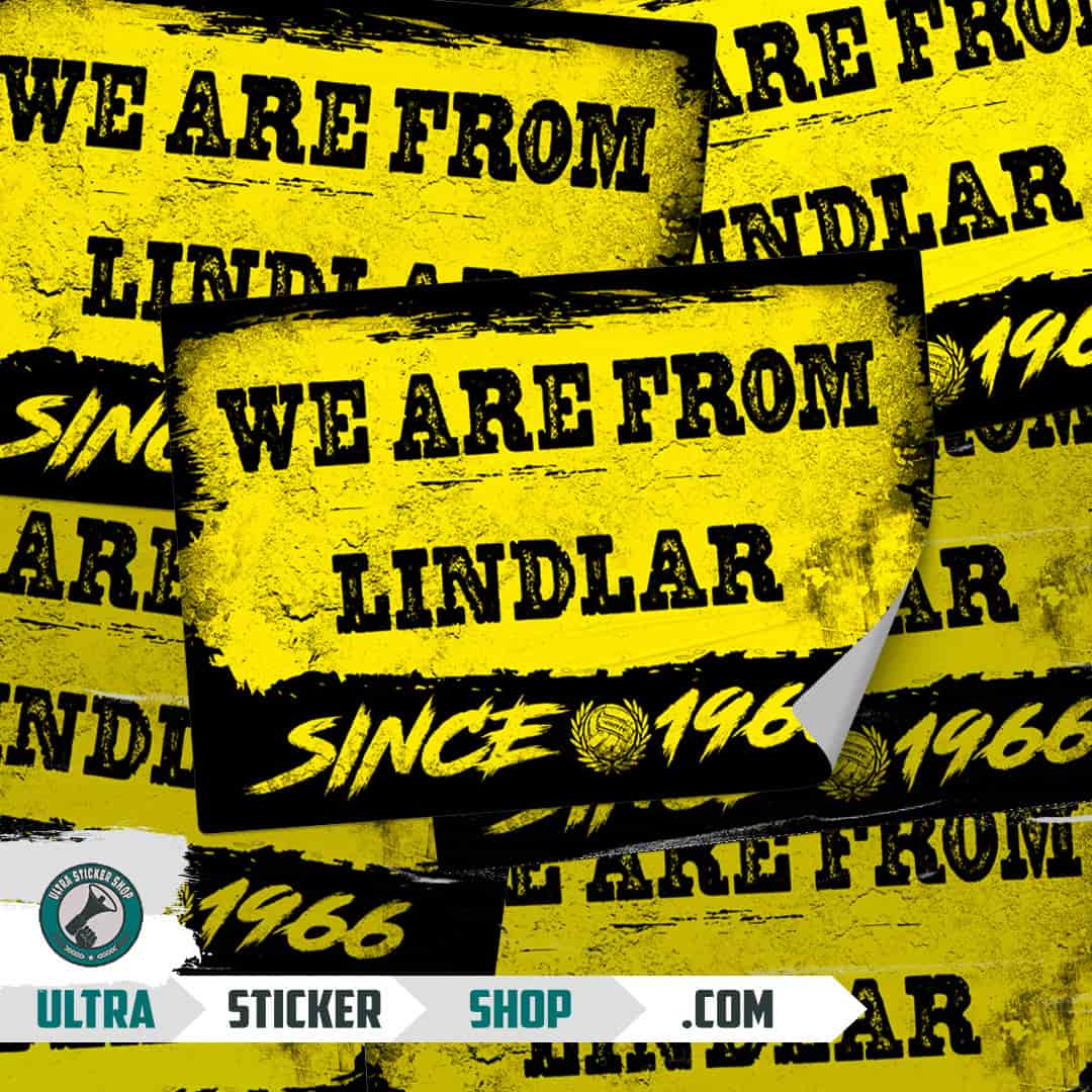 We are from Lindlar since 1966 Aufkleber