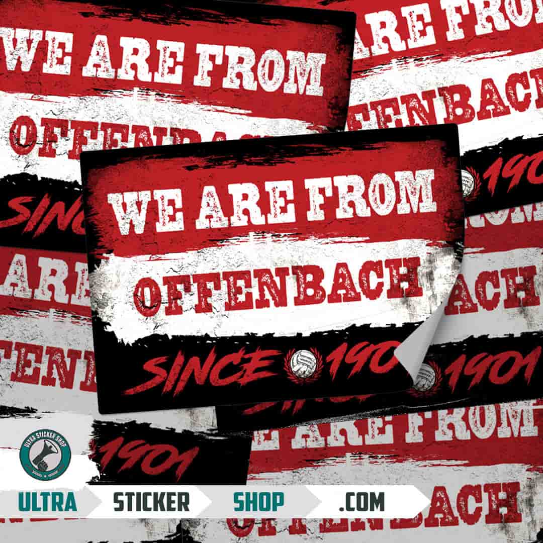 We are from Offenbach since 1901 Aufkleber