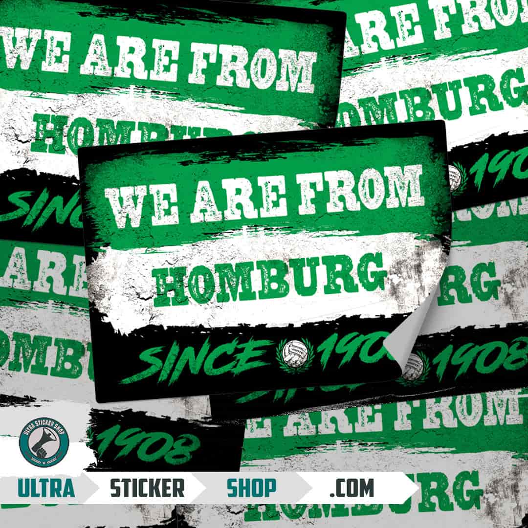 We are from Homburg since 1908 Aufkleber