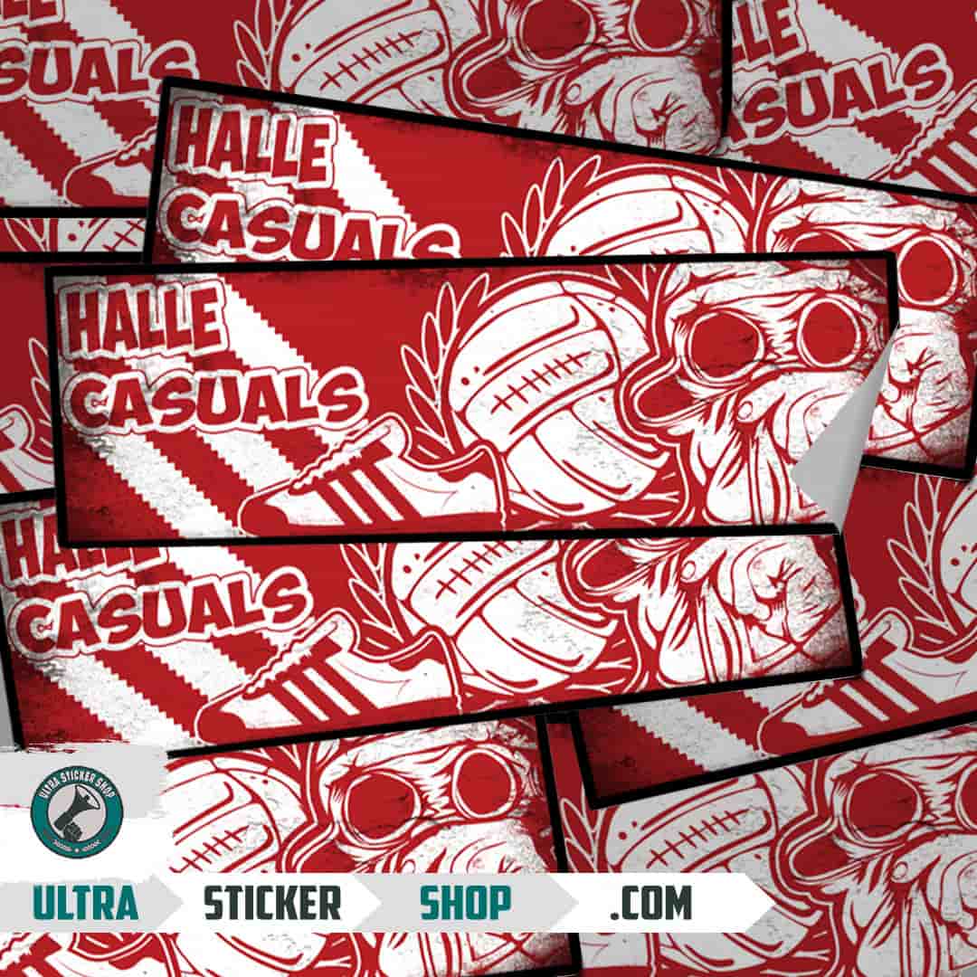 Halle casuals Aufkleber