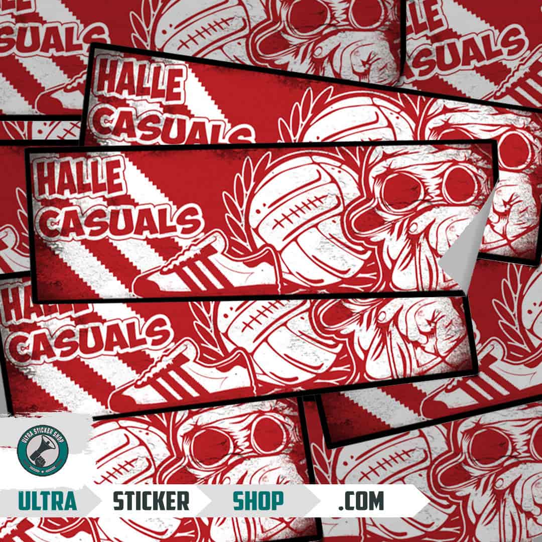 Halle casuals Aufkleber