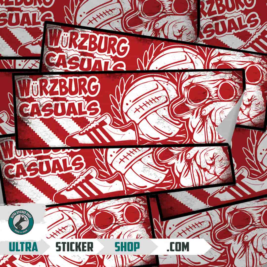 Würzburg casuals Aufkleber