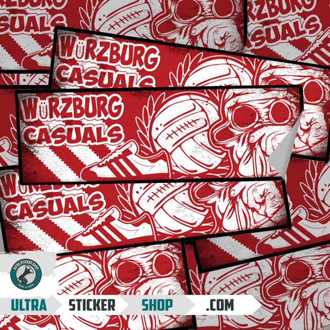 Würzburg casuals Aufkleber