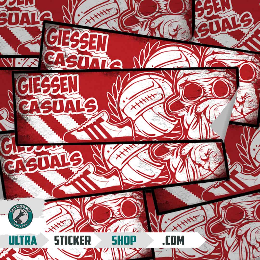 Giessen casuals Aufkleber