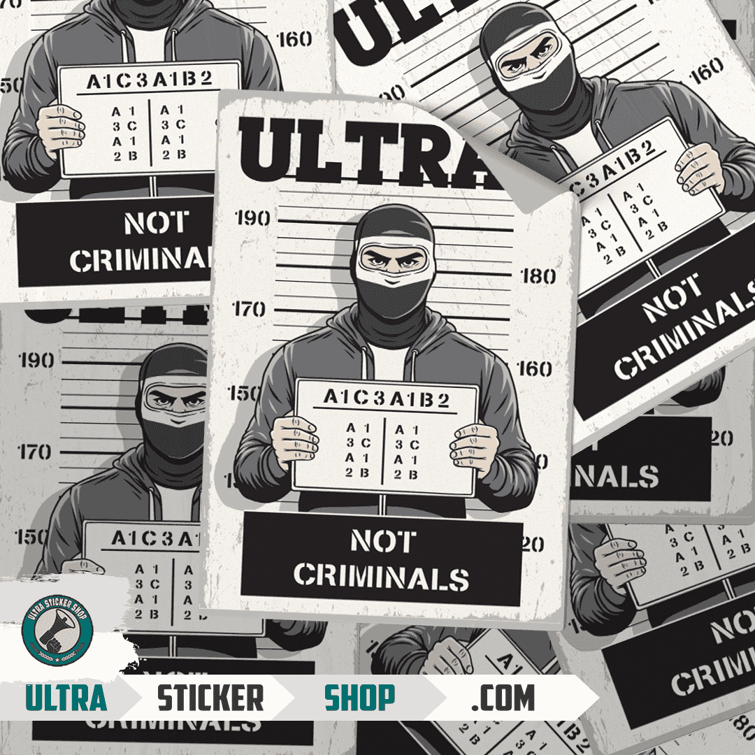 Ultras not criminals Aufkleber