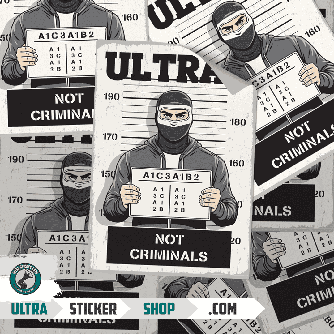 Ultras not criminals Aufkleber