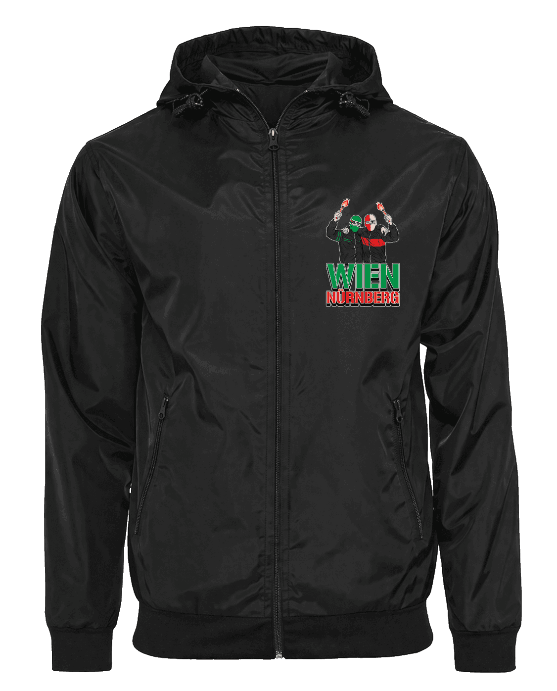 Wien X Nürnberg Jacke mit abnehmbarer Balaclava