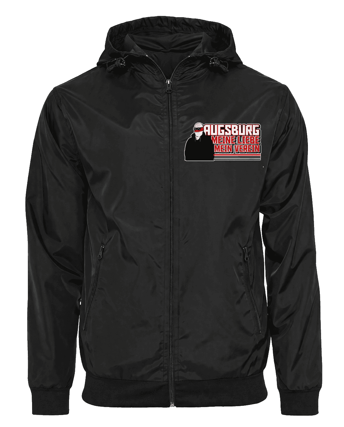 Augsburg meine liebe mein verein! Jacke mit abnehmbarer Balaclava