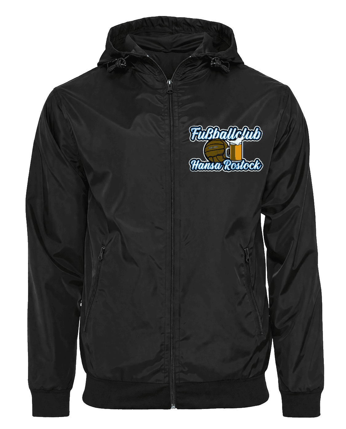 Fuẞballclub Hansa Rostock Jacke mit abnehmbarer Balaclava