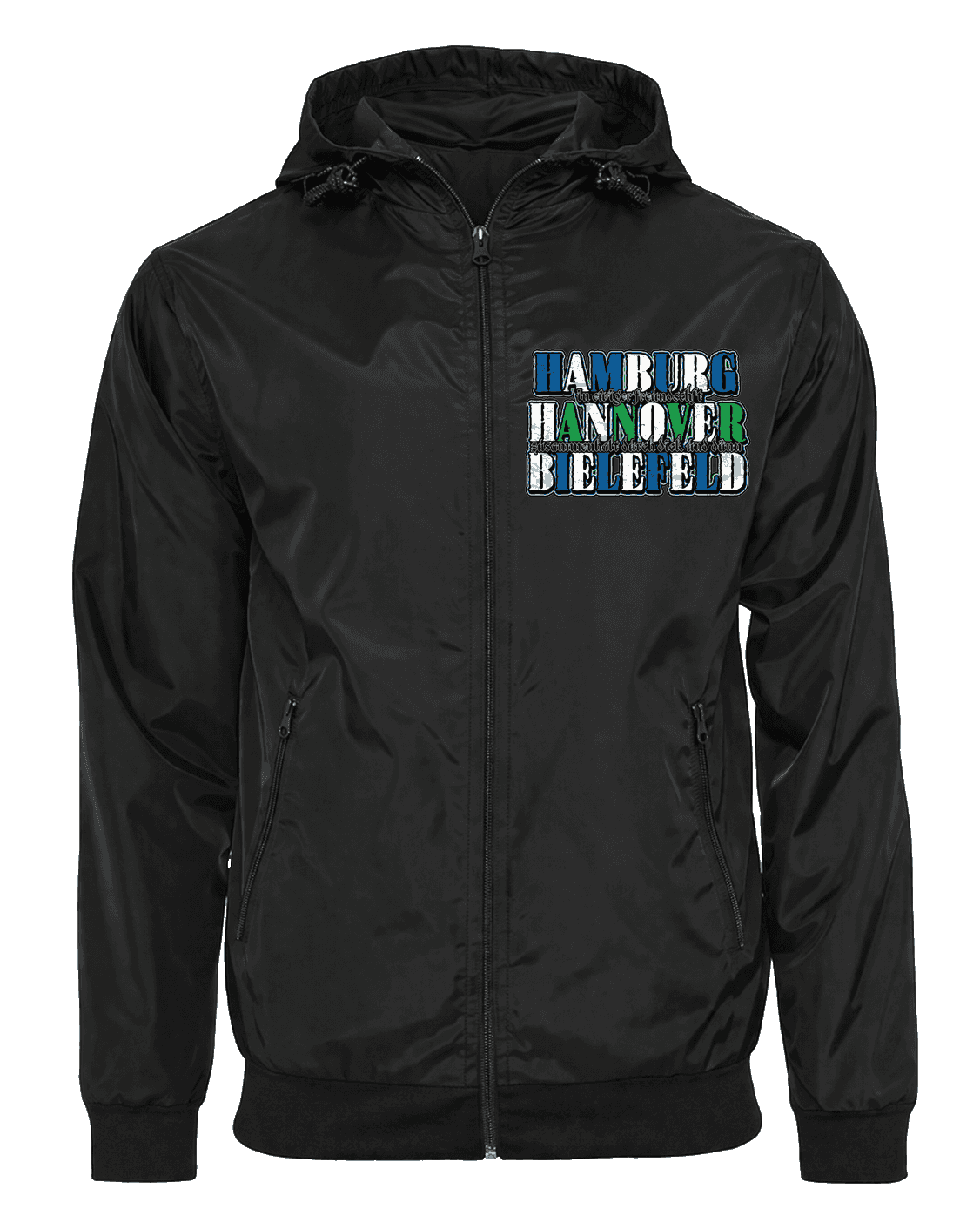 Hamburg X Hannover X Bielefeld Jacke mit abnehmbarer Balaclava
