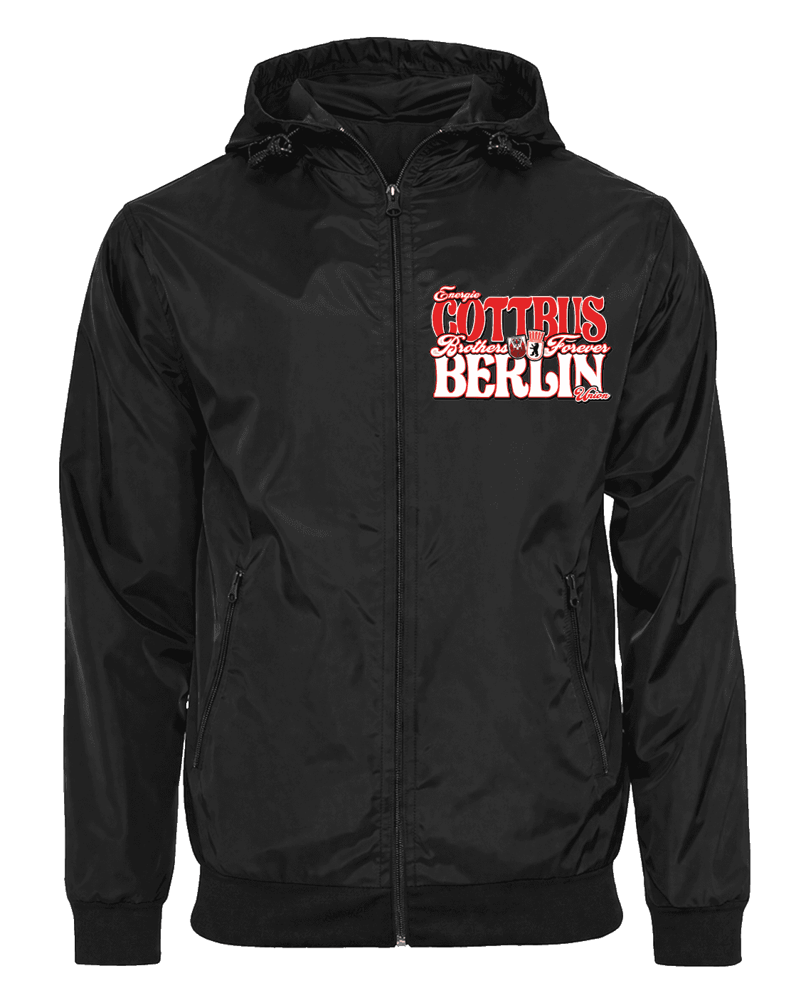 Cottbus brothers forever Berlin Jacke mit abnehmbarer Balaclava