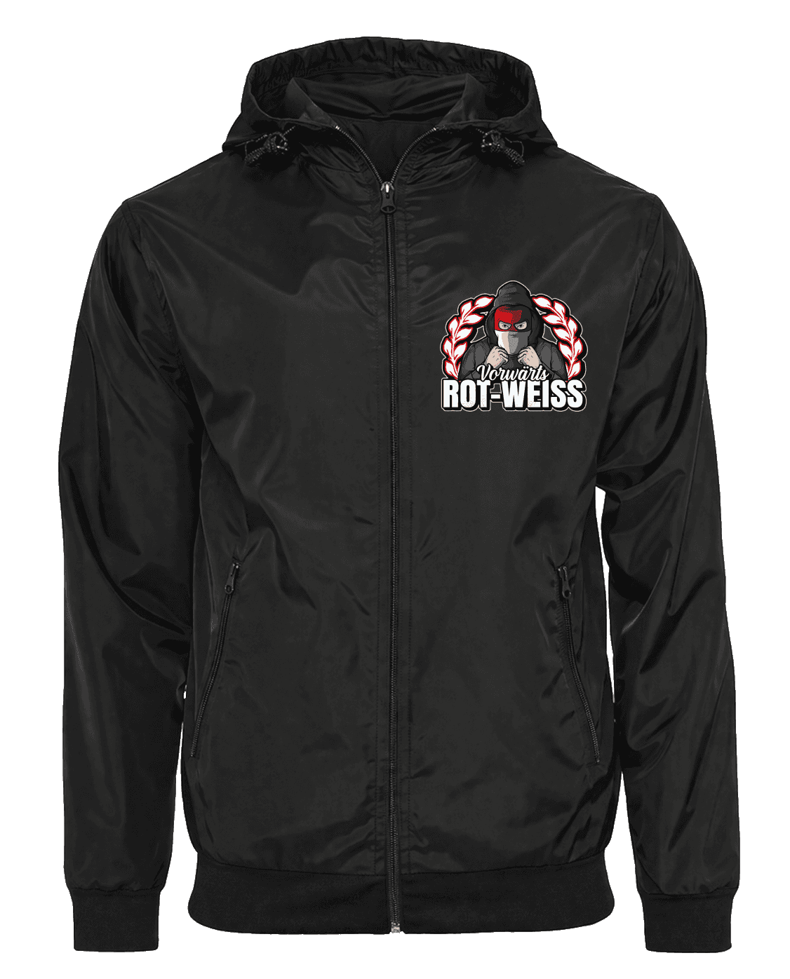 Vorwärts Rot-Weiss Jacke mit abnehmbarer Balaclava