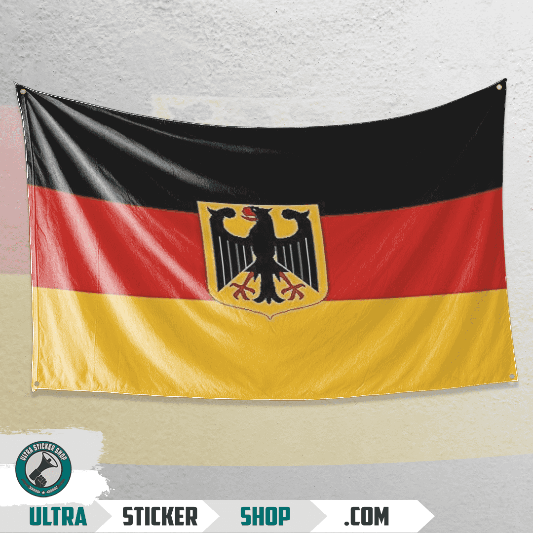 Deutsche Flagge mit Adler Flagge