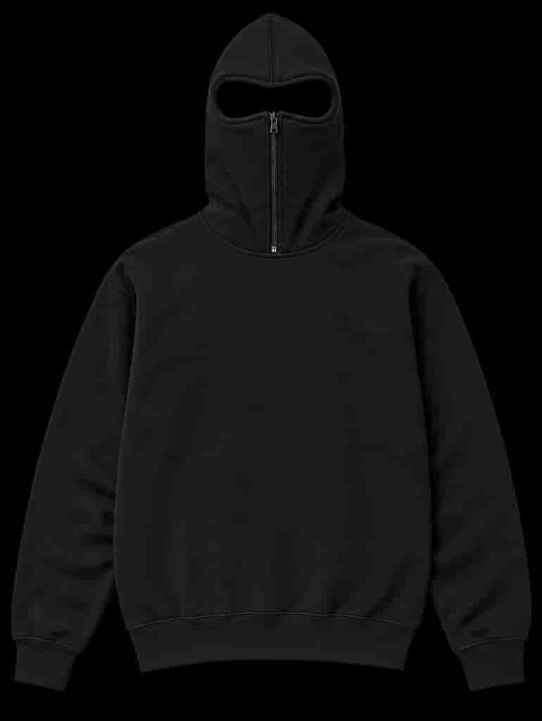 Black (no logo) Ninja Kapuzenpullover