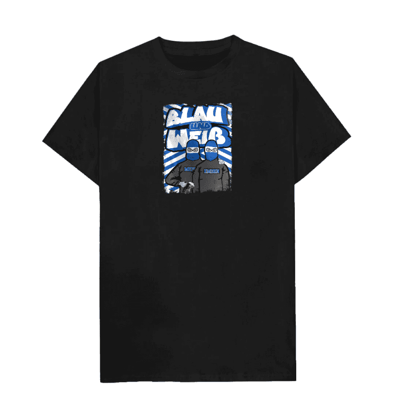 Blau und Weiß T-Shirt