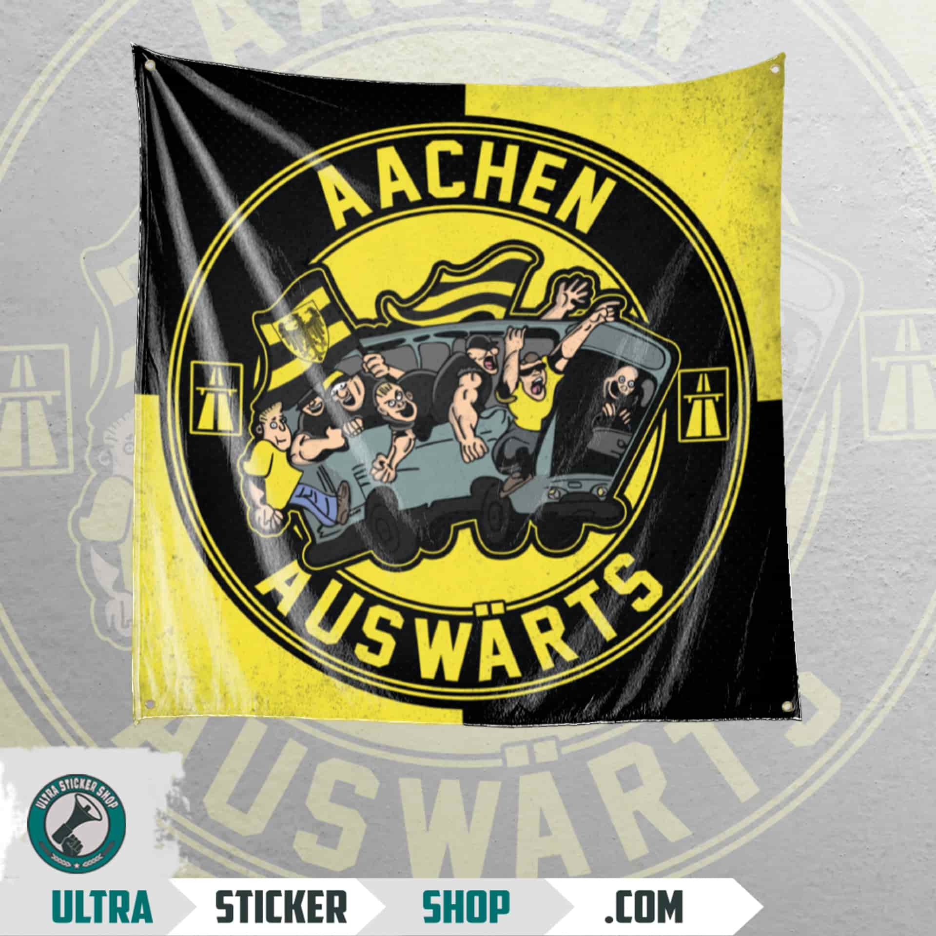 Aachen auswärts Flagge