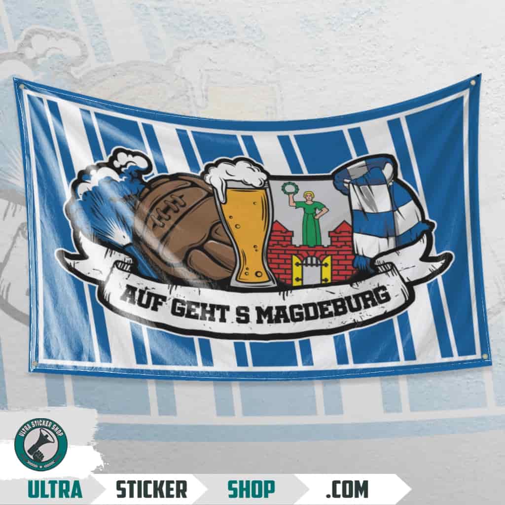 Auf geht's Magdeburg Flagge