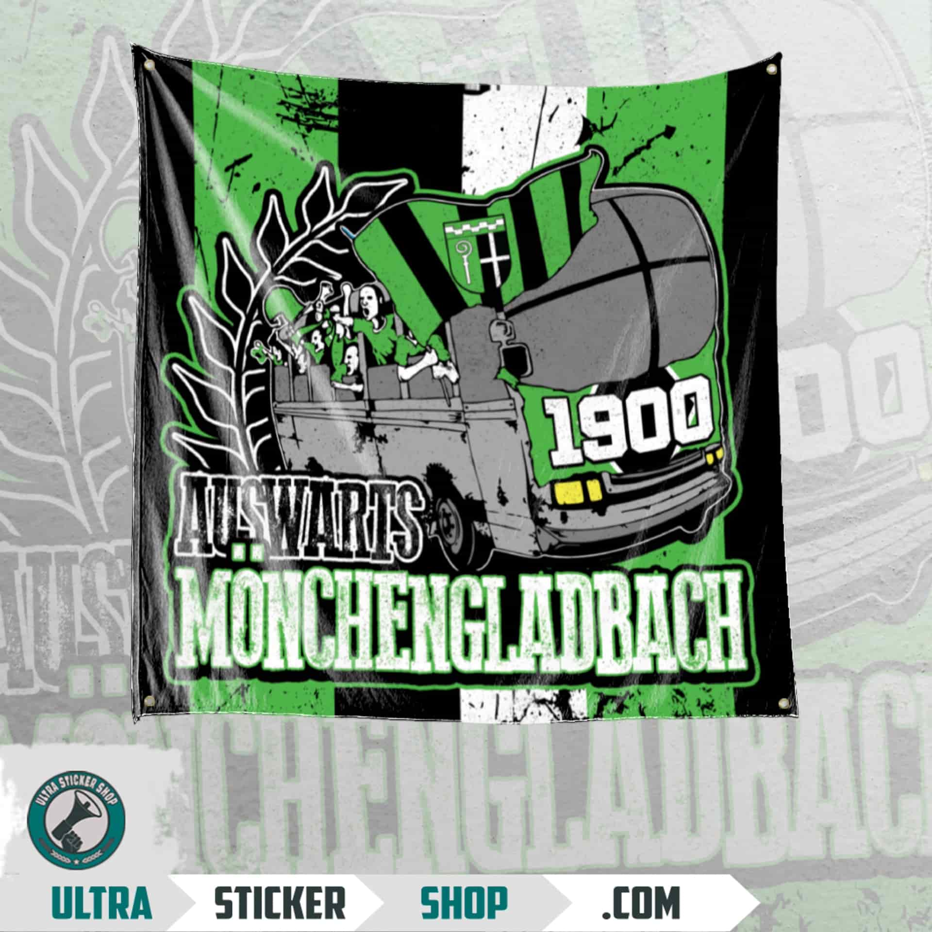 Auswärts Mönchengladbach Flagge