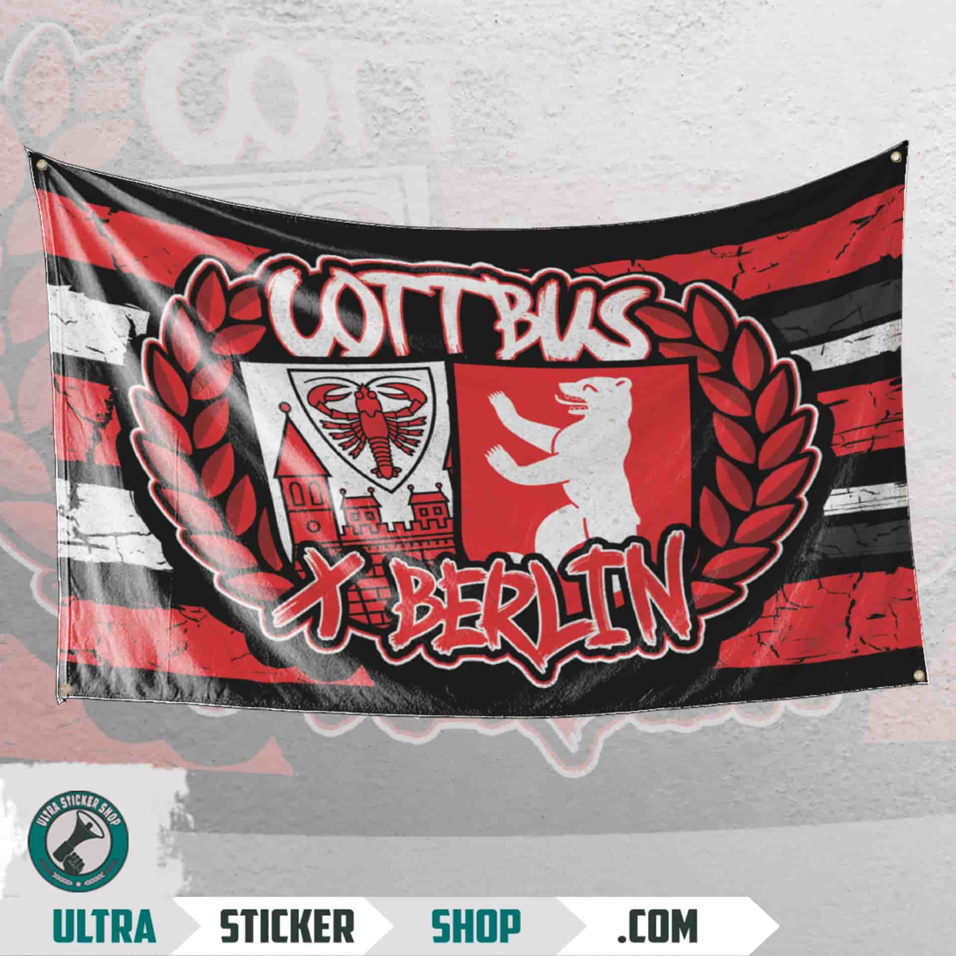 Cottbus x berlin Flagge