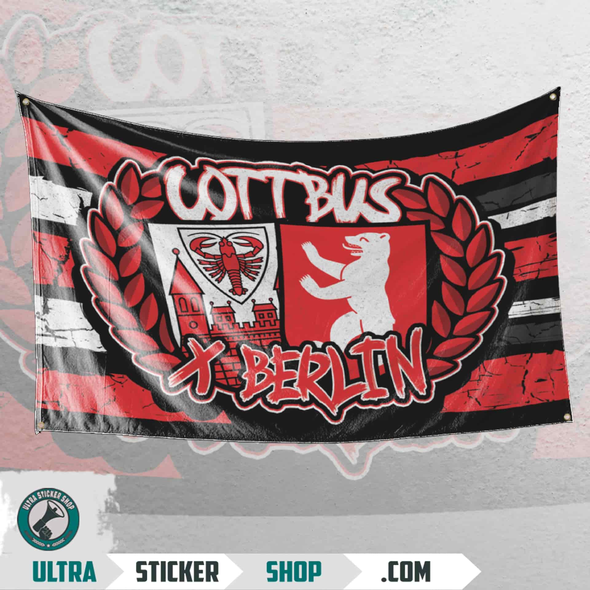 Cottbus x berlin Flagge